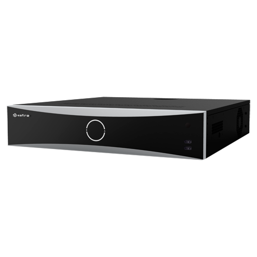 NVR video recorder with facial recognition - 32 CH video | Max resolution 32 Mpx - Facial recognition up to 4 channels - Comparison of up to 10,000 images - TrueSense, false alarm filter for vehicles and people - Supports 4 hard disks | Alarm