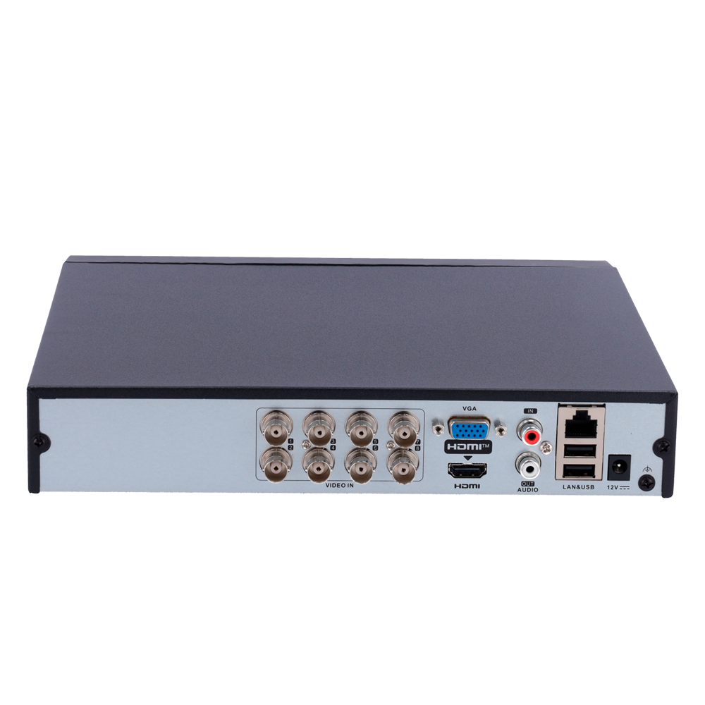 Videograbador Safire 5n1 - 8 CH HDTVI / HDCVI / AHD / CVBS / 8 IP - H.265 Pro+ - Salida HDMI 2K, VGA y BNC (CVBS) - 4 CH Inteligencia artificial - Permite 1 disco duro | Audio