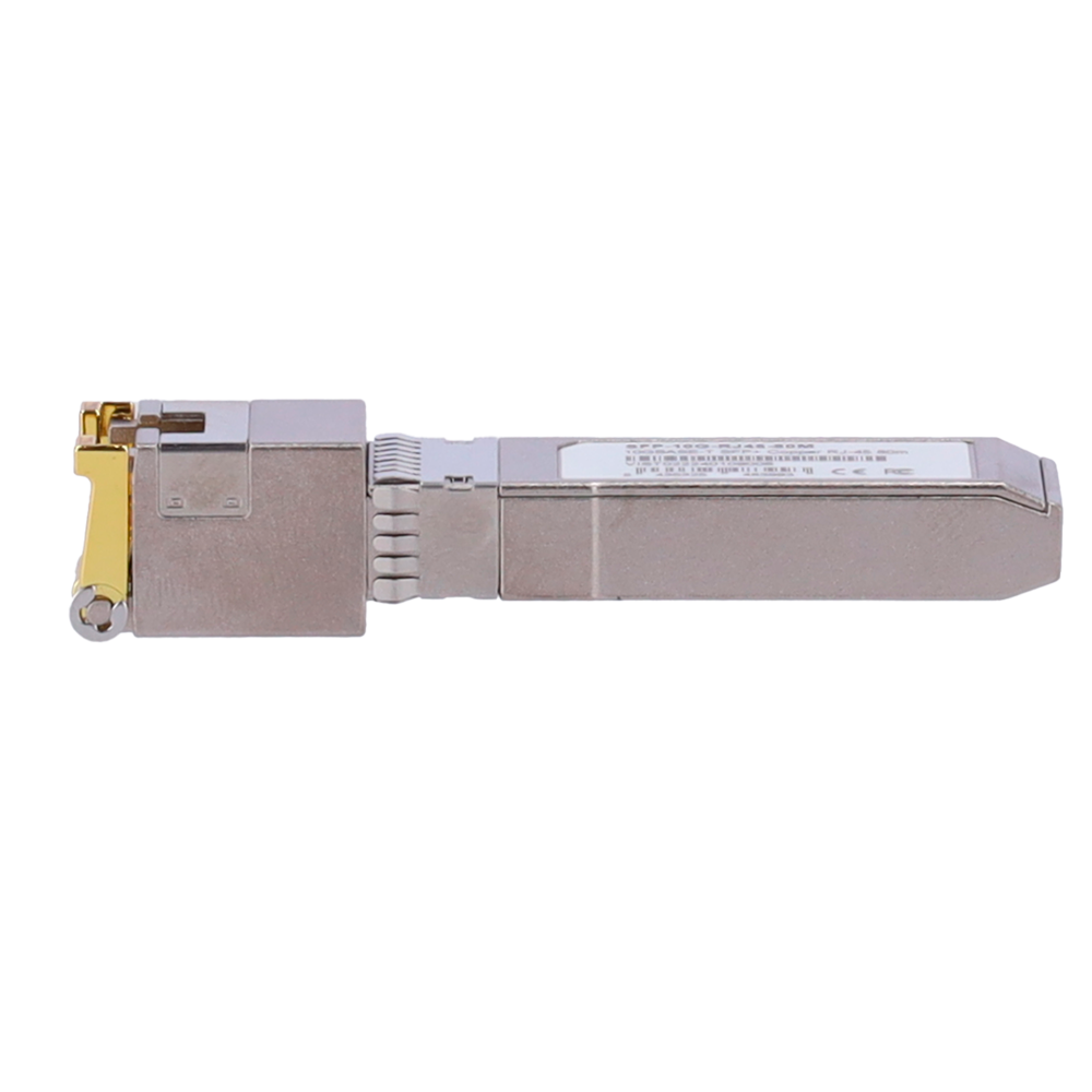 Modulo Transceiver SFP+ - Porta in rame con connettore RJ45 - Velocità supportate 2.5G/5G/10G - Distanza fino a 80m a 10Gbps - Standard di efficienza IEEE 802.3az - Alloggiamento in metallo