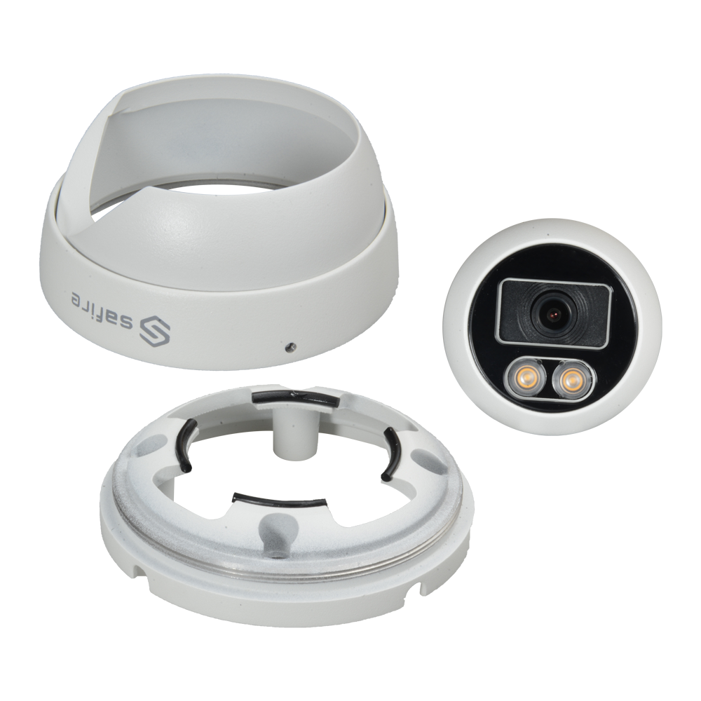 Telecamere Dome Safire Gamma PRO - 5 Mpx high performance CMOS Night Color - Uscita 4 in 1 - Lente 3.6 - White Light, Portata 50 m - Impermeabile IP66