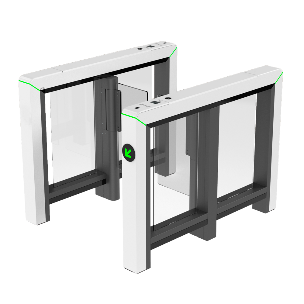 Torno de acceso bidireccional - Portillo con barrera acrílica plegable - Tiempos, alarmas y modos de apertura - Ancho de paso 650 mm | 10.000.000 ciclos - Fabricado en acero SPCC - Compatible con sistemas de terceros