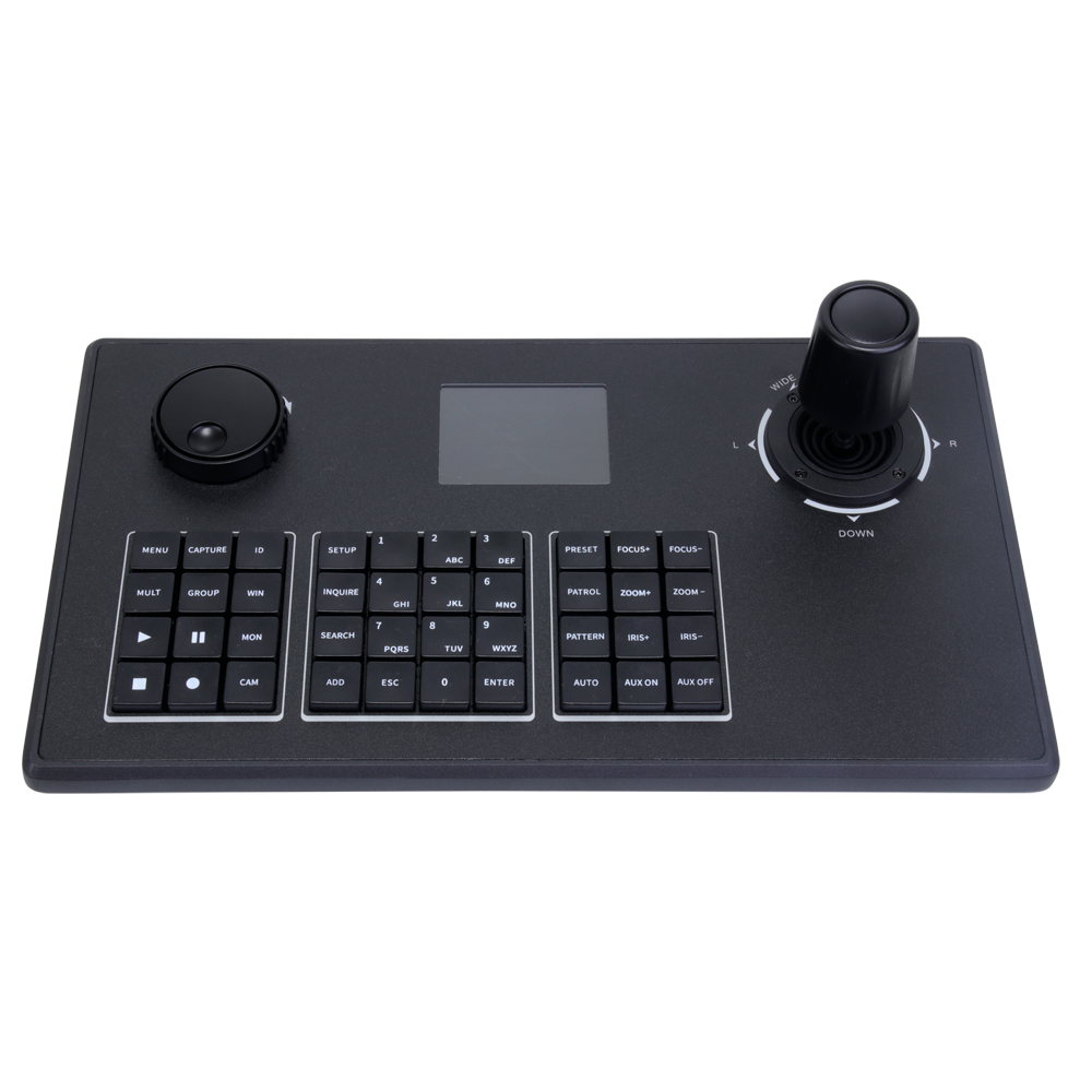 Tastiera IP Safire Smart - Doppia interfaccia: diretto o rete - Schermo LCD TFT - Rete per IP con conettore RJ45 - Joystick 4 assi - Cattura delle immagini in locale per USB