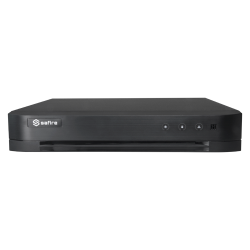 Videograbador 5n1 Safire H.265Pro+ - Audio sobre cable coaxial - 4CH HDTVI/HDCVI/HDCVI/AHD/CVBS/CVBS/ 4+4 IP - 8Mpx Lite (8FPS) - Salida HDMI Full HD y VGA - 1 CH audio / 1 HDD