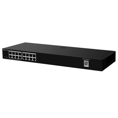 Reyee Switch Cloud - 16 porte RJ45 Gigabit - Velocità della porta 10/100/1000 Mbps - Plug &amp; Play - VLAN/Port Isolation/Loop Detection - Limite di Velocità della Porta