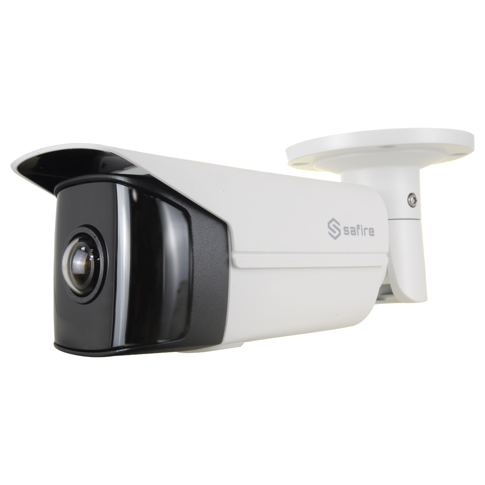 Cámara IP Bullet Gran Angular - 4 Mpx (2688×1520) - Luz Ultra Baja - Lente gran angular 180º - LEDs IR Alcance 20 m - Ranura para tarjeta MicroSD