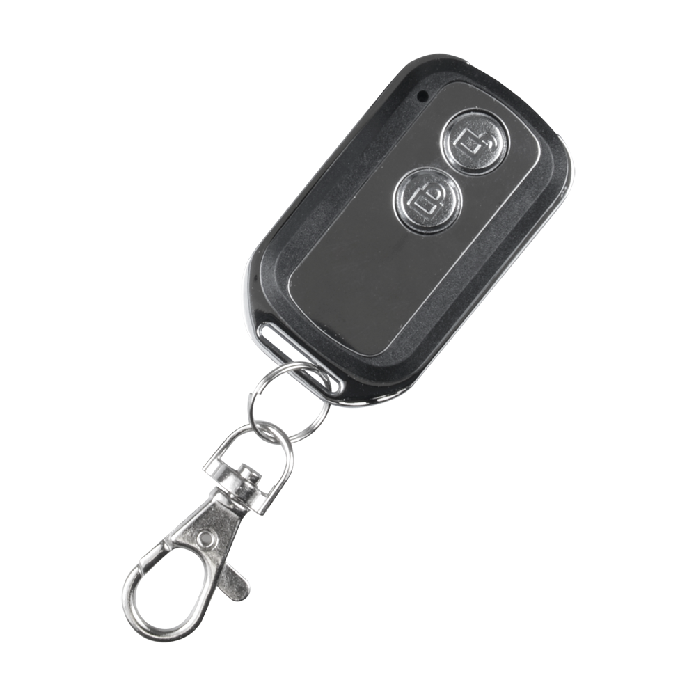 Wireless relay remote control - Up to 30 remote controls with the same relay - Two buttons - 433.92 MHz frequency - Up to 50 meters of transmission - Compatible with WBK-400-2-12