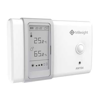 Sensore di condizioni ambientali LoRaWAN - Portata fino a 15Km con visualizzazione diretta - 4 sensori in 1 - Configurazione tramite NFC e APP - Grado di Protezione IP30 - Lunga durata della batteria