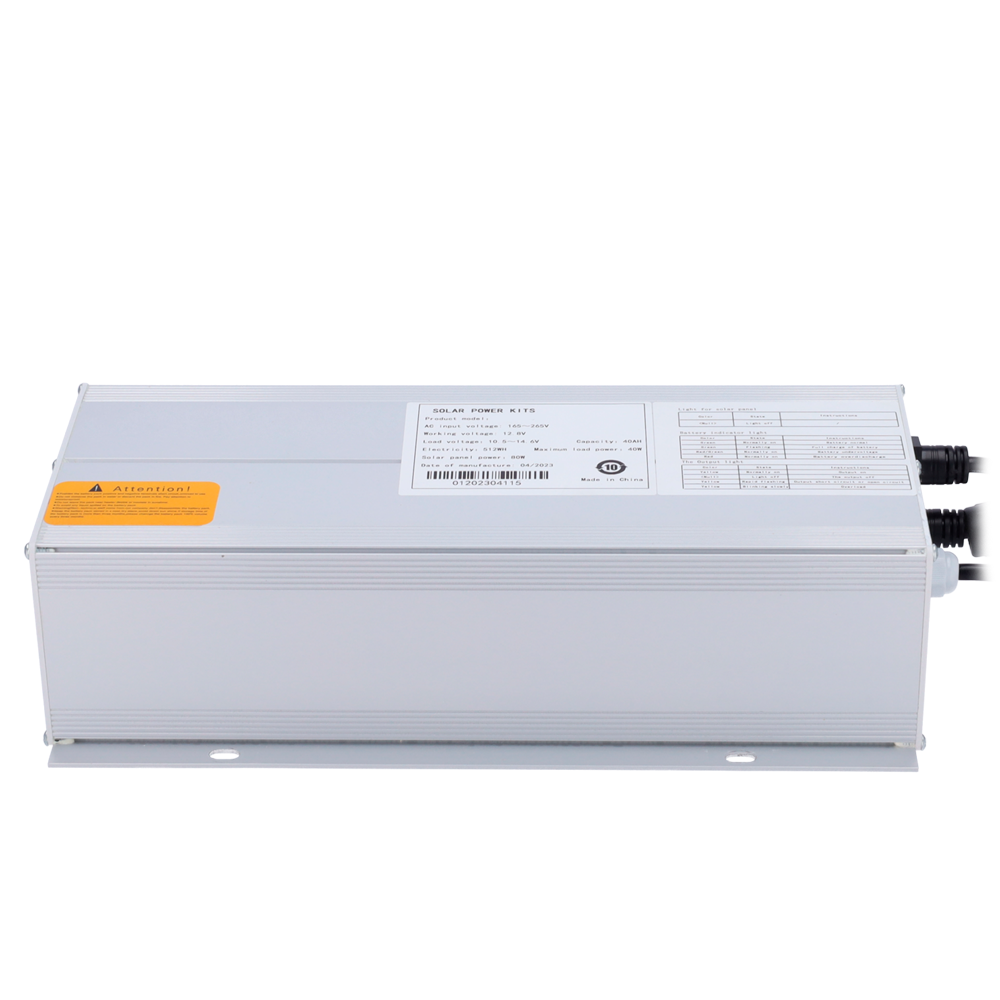 Safire - Batería de Litio LiFePo 512Wh (40Ah) - Regulador MPPT integrado - RS-485 para comunicación - Convertidor AC & DC - Conectable a SF-SOLARPANEL-80W