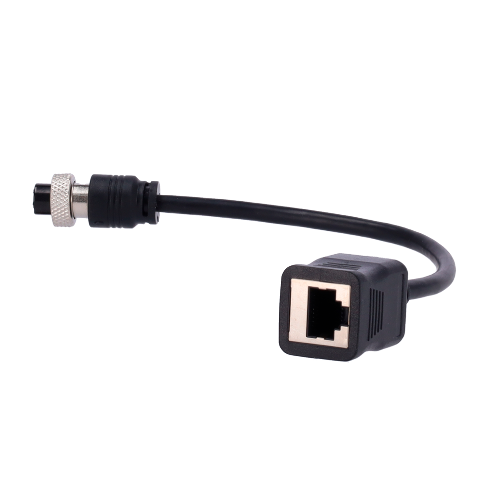 Streamax - Conversor 6PIN hembra a RJ45 hembra - Longitud 15cm