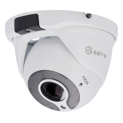 Cámara Turret Gama ECO - Salida 4 en 1 / Resolución (2880x1620) - High Performance 3K (5Mpx 16:9) - Lente Varifocal 2.7~13.5 mm - SDM IR LEDs Alcance 30 m - Impermeable IP65