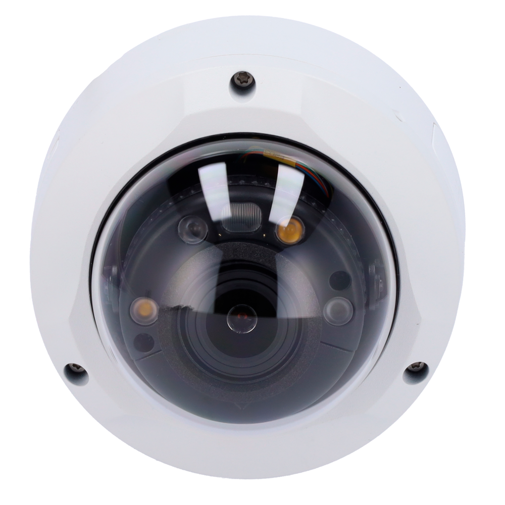 Telecamera IP 4 Megapixel Smart Dual Light - 1/2.7" CMOS - Compressione H.265+ / H.265 - Ottica 2.7–13.5 mm / Active Deterrence - MicroSD fino a 256GB - IVS (Protezione perimetrale) / SMD 4.0