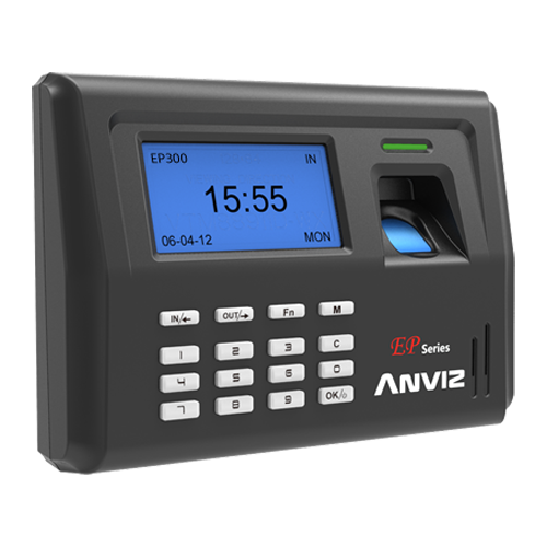 Terminal di Controllo Presenze ANVIZ - Impronte digitali, schede RFID e tastiera - 2000 registrazioni / 50000 registri - TCP/IP, USB Flash - 8 Modi di Controllo presenze - Software gratuito CrossChex e CloudClocking