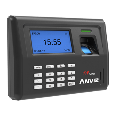 Terminal di Controllo Presenze ANVIZ - Impronte digitali, schede RFID e tastiera - 2000 registrazioni / 50000 registri - TCP/IP, USB Flash - 8 Modi di Controllo presenze - Software gratuito CrossChex e CloudClocking
