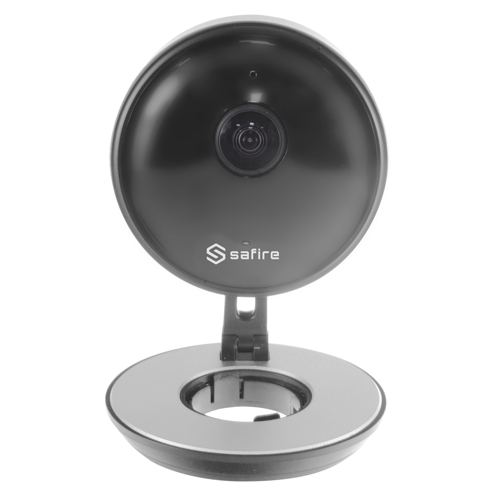 Wi-Fi IP Camera 3 Megapixel - 1/3" Progressive Scan CMOS - Compressione H.265+ / H.265 - Lente grandangolare 180º - IR LEDs portata 10 m - CMS e App per Smartphone / Tablet (Safire Connect)
