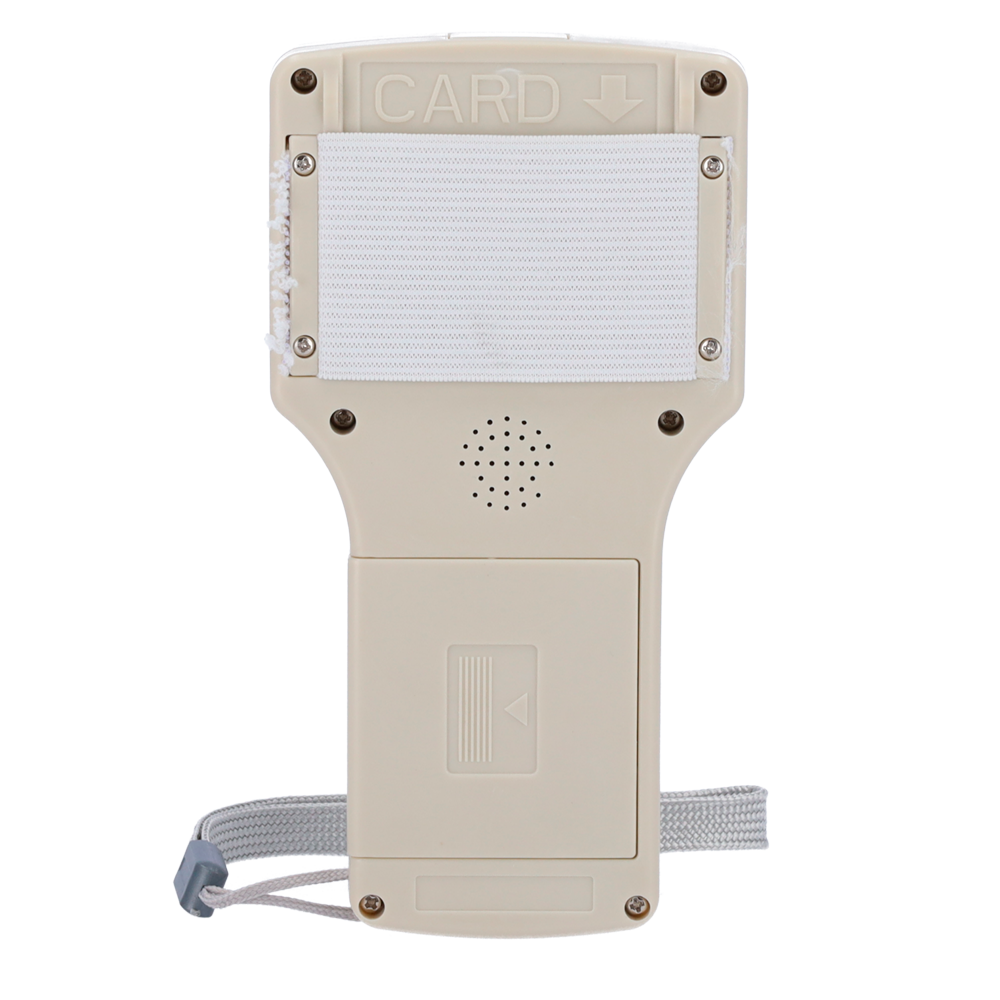RFID card reader-writer - 3" TFT and wired panel - Identification and cloning of cards - EM 125 kHz and MF 13.56 MHz - Powered by 4 AAA or microUSB batteries - Plug & Play