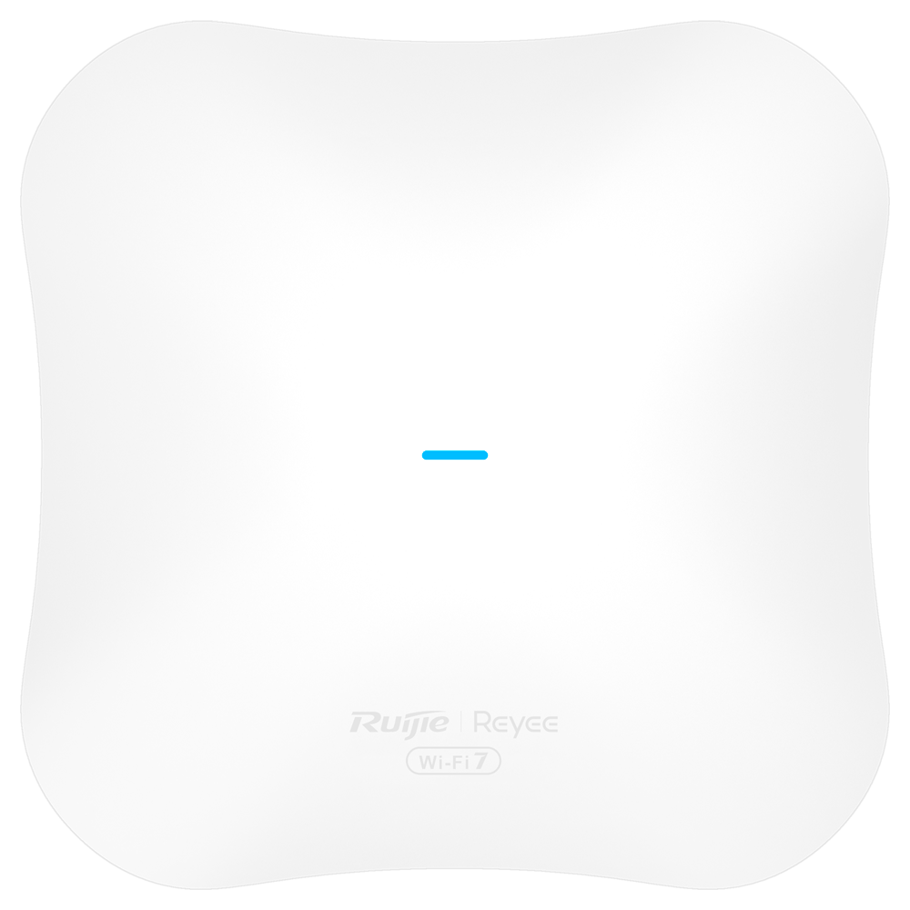 Reyee - AP Omnidireccional Wi-Fi 7 Doble radio - Frecuencias 2.4, 5 - Soporta 802.11a/b/g/n/ac/ax/be - Velocidad transmisión hasta 5040 Mbps - Antenas MIMO 2x2 en 2.4 GHz, 3x3 en 5 GHz