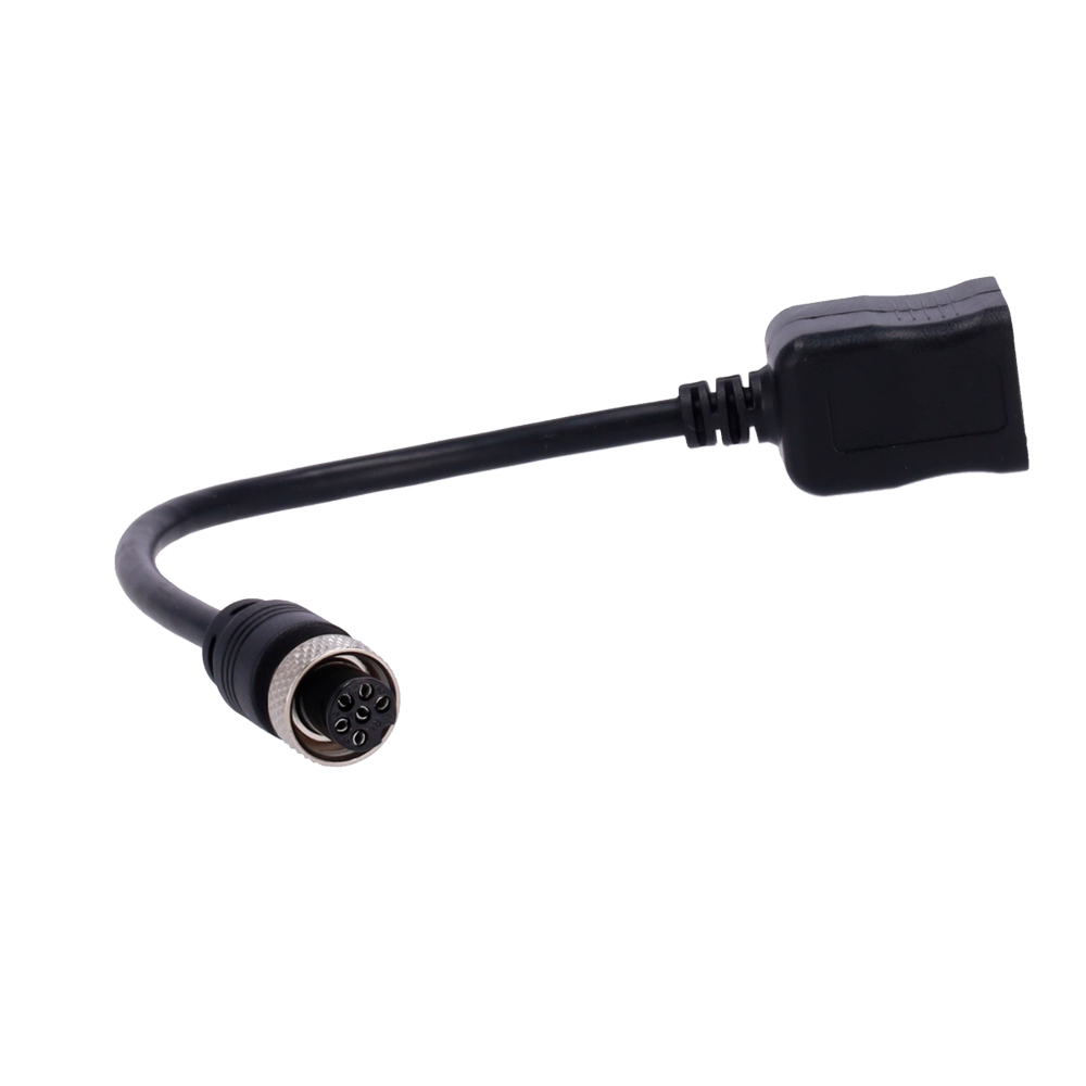 Streamax - Conversor 6PIN hembra a RJ45 hembra - Longitud 15cm