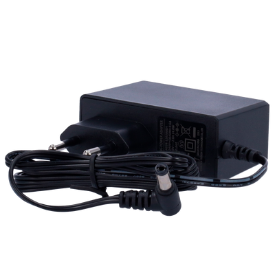 Fonte di alimentazione - Uscita DC 12 V 2 A - 1 Uscita ad angolo a L - Jack standard - Stabilizzato - Lunghezza del cavo 1.5m