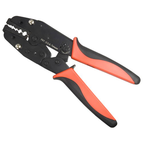 Crimper Tool - Capacity 1.09 to 6.48mm - RG58,59,62,174, F.Optic Cable - Easy to Use - Cheap Price - Adjustment Screw