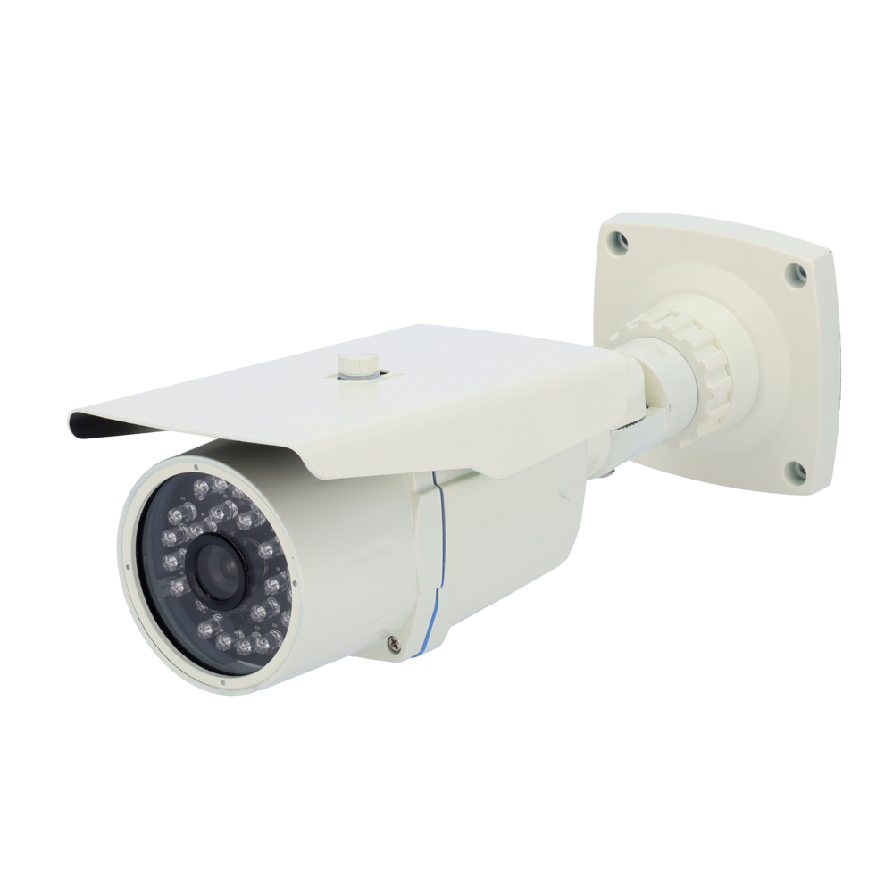 Telecamera IP 720p per esterni - 24 LED IR Distanza 25 m - Installazione Plug&Play - Ethernet e Wifi - Registrazione su scheda SD - Acceso tramite l'account e la nube