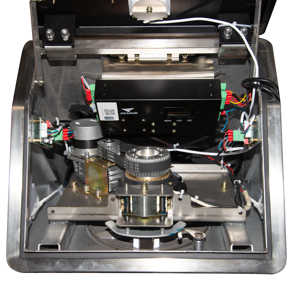 Torno de acceso bidireccional - 3 brazos rotativos automáticos - Tiempos, alarmas y modos de apertura - Dimensiones de paso 600 mm | Fuerza regulable - Acero inoxidable SUS304 de 1.5 mm | IP54 - Compatible con sistemas de terceros