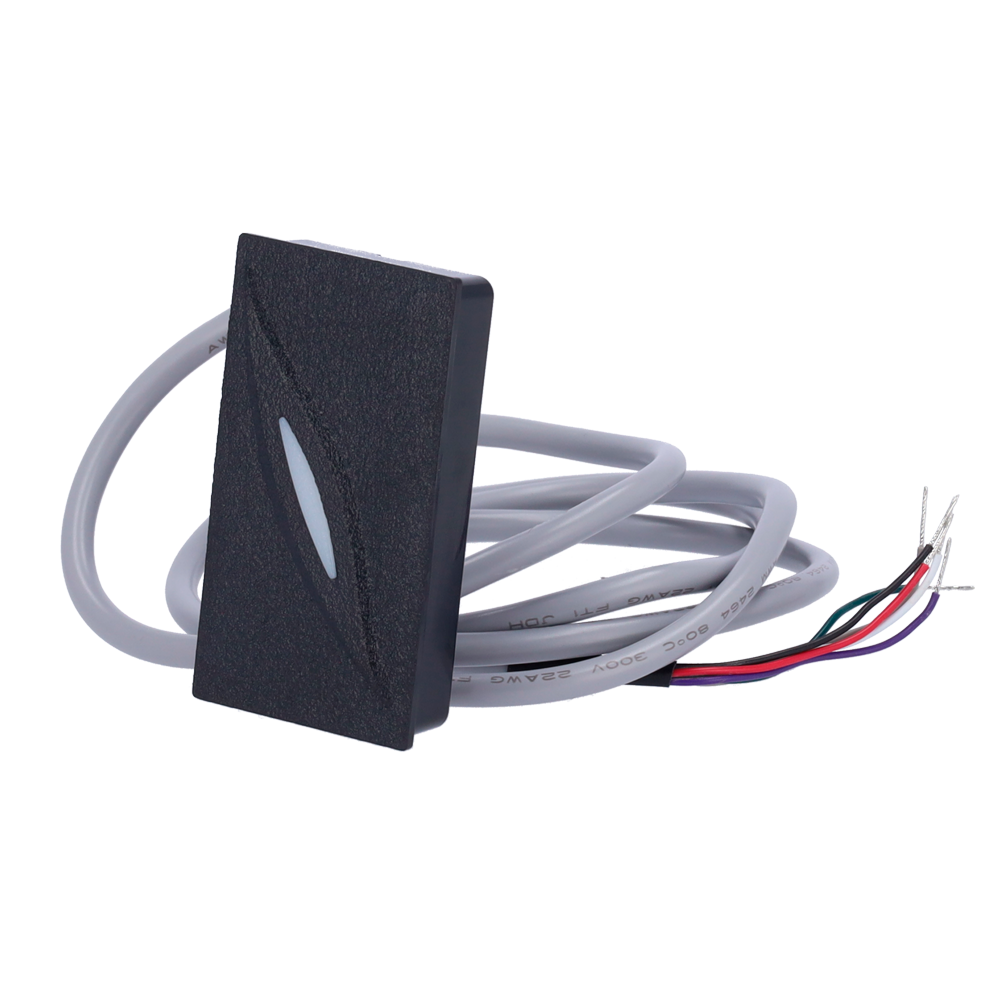 Access reader - Access via EM and MF card - LED and acoustic indicator - Wiegand 34 - Compatible with ZKTeco controllers - Suitable for outdoor IP65