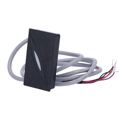 Lector de acceso - Acceso mediante tarjeta EM y MF - Indicador LED y acústico - Wiegand 34 - Compatible con controladores ZKTeco - Apto para exterior IP65