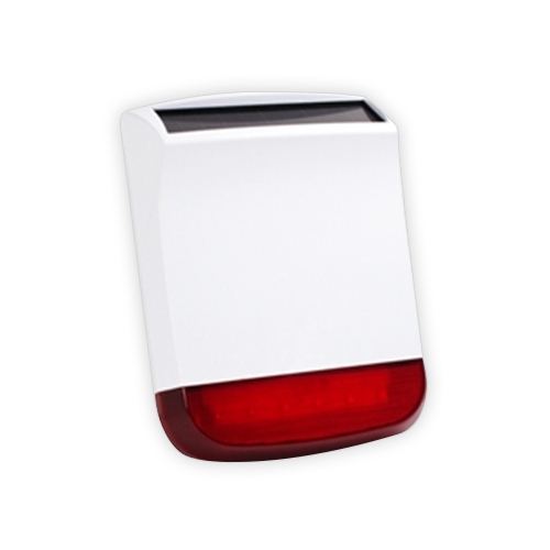 Sirena solare per esterni - Wireless - Antenna interna - Potenza 110 dB - Adatta per uso in esterni - Alimentazione pannello solare