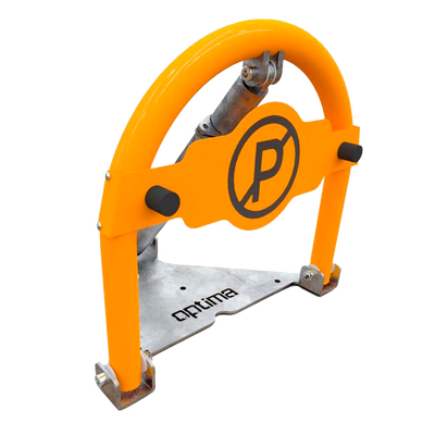 Barriera parcheggio privato - Uso professionale - Azionamento manuale - Blocco con lucchetto - Installazione su superficie - Realizzato in acciaio