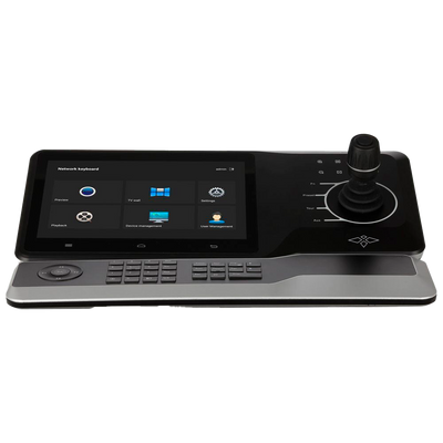 Teclado de control IP X-Security - Pantalla LCD táctil 10" - Conexión RS485 , RJ45 - WiFi | Ethernet | USB  - Joystick 4 axis y mini teclado - Hasta 4 canales a 1080p @30Hz