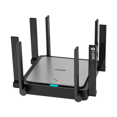 Reyee - Router WiFi Gigabit Mesh 6 AX3200 - 5 Puertos RJ45 10/100/1000 Mbps - 802.11AX quad-stream y banda de 2,4 y 5 GHz - Pequeña oficina/Oficina en casa
