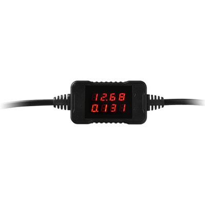 Misuratore di corrente e tensione - Connessione semplice - Permette di conoscere la tensione e la corrente del dispositivo alimentato - Tensione di ingresso 3.6~24V DC - Corrente massima 3A - Display LCD