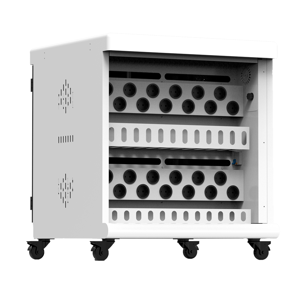 Armadio di ricarica con ruote - Per computer portatili e tablet - 24 porte di ricarica - Dispositivi fino a 15.6"