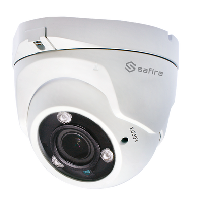 Telecamera Turret Safire Gamma ECO - Uscita 4 en 1 / Risoluzione 3K (2880x1620) - High Performance CMOS 3K (5Mpx 16:9) - Obiettivo varifocale 2.7~13.5 mm - IR Matrix LED Portata 40 m - Impermeabile IP66