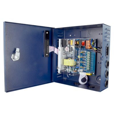 Scatola di distribuzione di alimentazione - 1 ingresso AC 210 V ~ 220 V - 4 uscite con doppino rame - Fusibile di protezione ripristinabile - Voltaggio d'uscita 12 V / 36 W - Corpo metallico