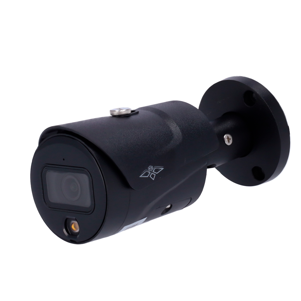 PRO Range 4 Megapixel IP Bullet Camera - 1/3” Progressive Scan CMOS - Compression H.265+/H.265/H.264+/H.264 - Lens 2.8 mm / LED Range 30 m - WDR | Integrated microphone - WEB, DSS/PSS, Smartphone and NVR