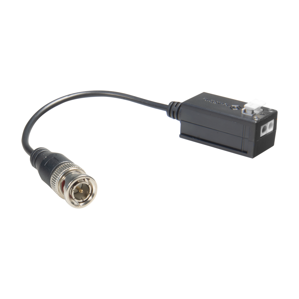 Trasmettitore passivo per doppino intrecciato SAFIRE - Ottimizzato per HDTVI, HDCVI e AHD - 1 canale video - Passivo, connettore da 2 pin - Distanza: 150 ~ 400 m - 2 unità
