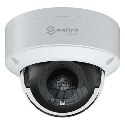 Safire Smart - Cámara Domo IP económica gama B1 - Resolución 4 Megapíxeles (2566x1440) - Lente de 2,8 mm | IR 30m - Reglas VCA - Resistente al agua IP67 e IK10 | PoE (IEEE802.3af)