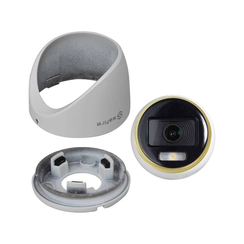 Telecamera Safire Turret 8 Mpx - Full Color Vision - Lente 3.6 mm / True WDR - F1.0 per una migliore illuminazione - Illuminazione minima 0.0005 Lux - Illuminazione a LED bianco fino a 40m
