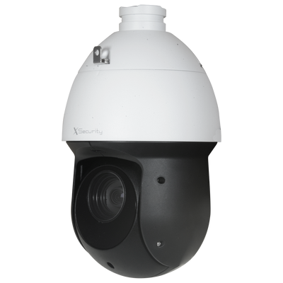Cámara IP PTZ X-Security 4 Mpx Gama Ultra - 1/2.8” STARVIS CMOS - Lente varifocal 5-80 mm (16x) -  Distancia IR 100 m. > codificación H.265+ - Funciones Inteligentes - IP66 | Audio | Alarmas