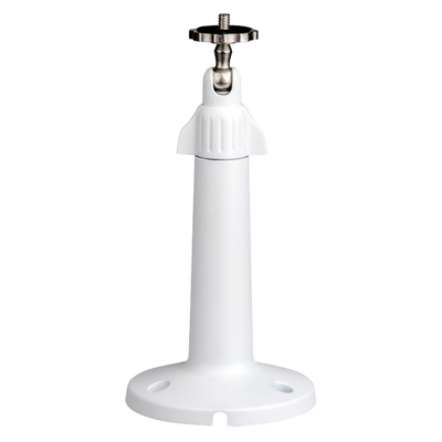 Staffa per telecamera - Alluminio - Adatto per esterni - Installazione a tetto o parete - Colore bianco - 195 x 95 mm (diametro base)
