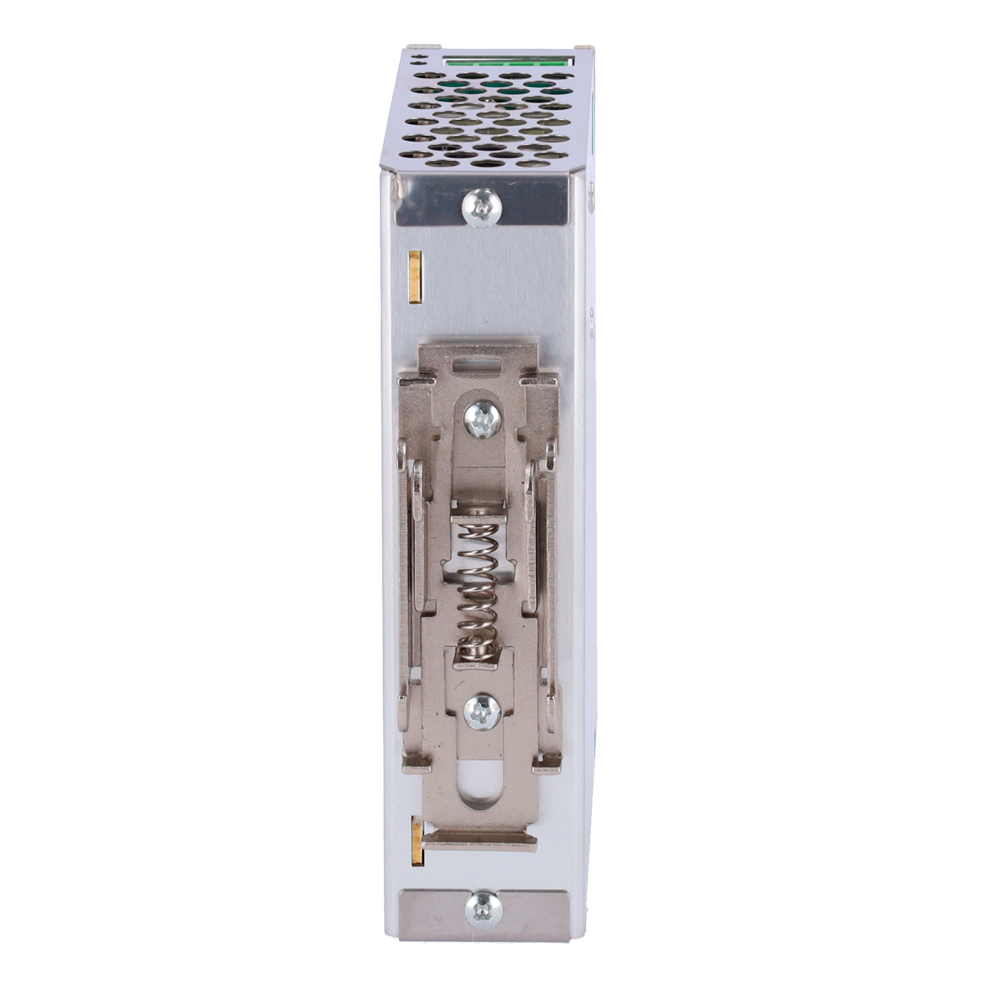 Switched power source - DC 12V 6.3A / 75W output - AC100V-240V /50Hz-60Hz input voltage - 103 (Fo) x 125 (Al) x 33 (An) mm - DIN rail mounting - Protection: Overload /Overvoltage/Short circuit