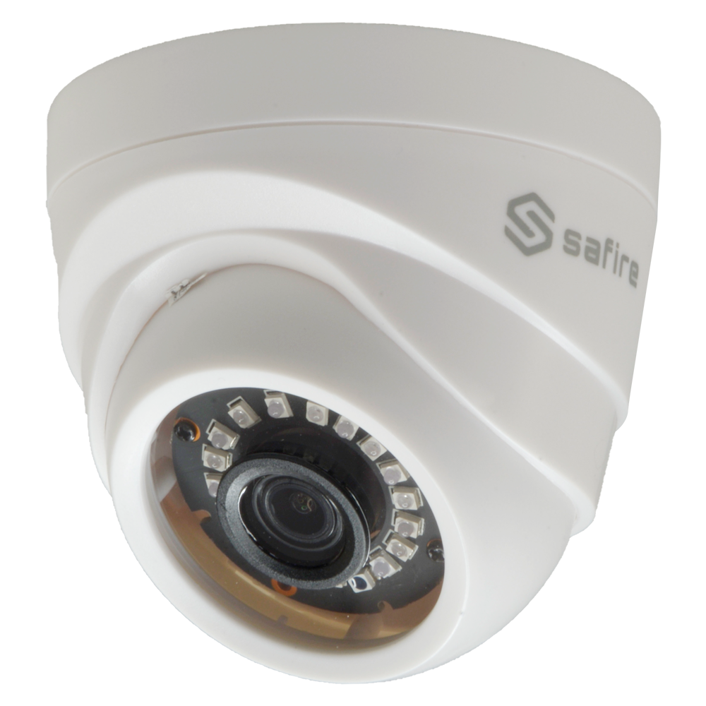Telecamera Turret Safire Gamma ECO - Uscita 4 in 1 - Risoluzione 3K (2880x1620, 5Mpx 16:9) - Lente 3.6 mm - IR Matrix LED Portata 25 m - Impermeabile IP65