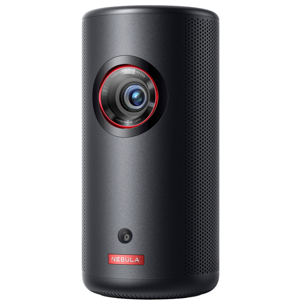 Nebula Capsule 3 Laser Proiettore 1080p - Connessione WiFi / SO Android TV - Luminosità 300 Lumen - Proiezione fino a 120" - Autonomia fino a 2.5 ore - Altoparlante 8W (Dolby Audio)