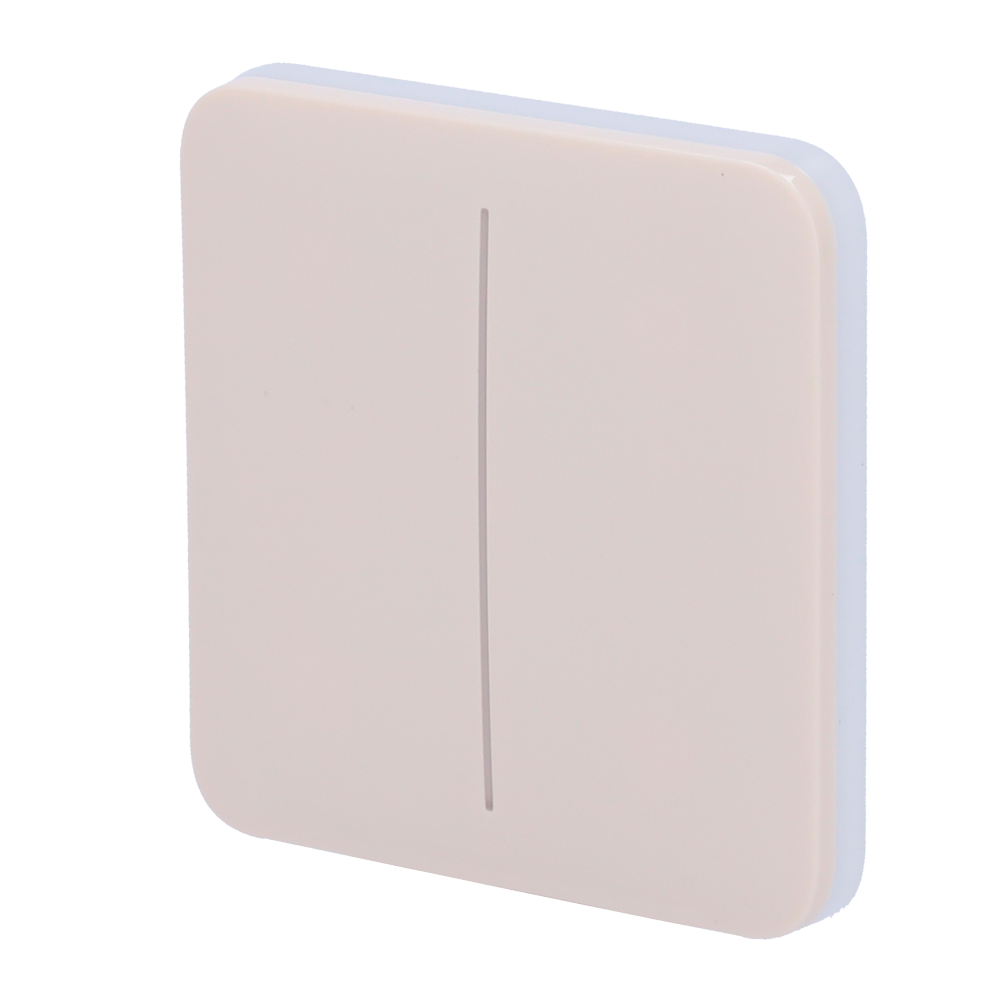 Ajax - LightSwitch SoloButton - Touch panel for double light switch - Compatibility with AJ-LIGHTCORE-2G - LED backlight - Touchless touch panel - Ivory color