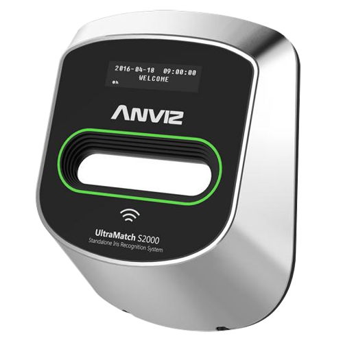 Lector biométrico autónomo ANVIZ - Tarjeta Iris y EM RFID - 1000 grabaciones / 100000 registros - TCP/IP, RS485, Wiegand 26 - Controlador SC011 incluido - ANVIZ UltraMatch incluido gratis