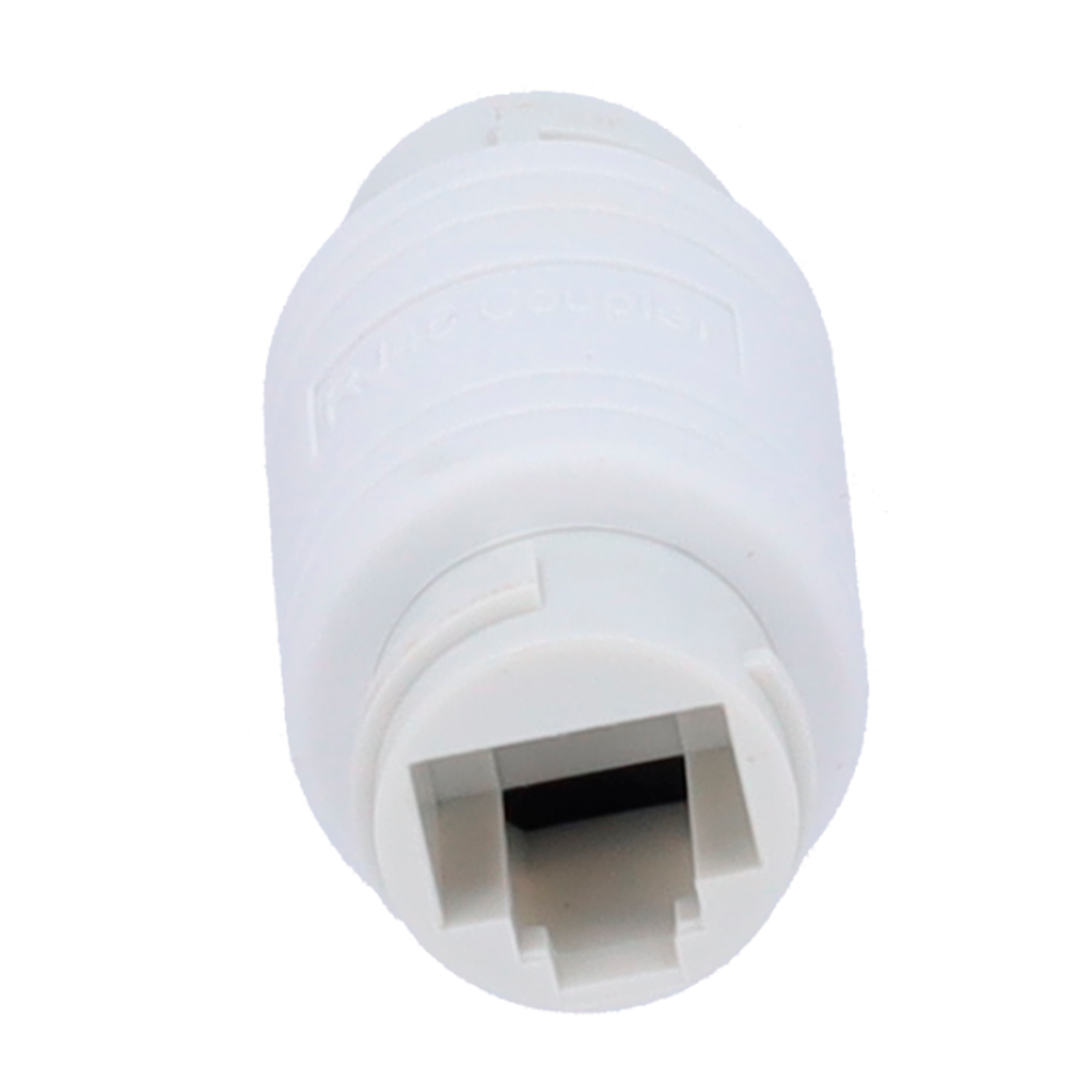 Conector - Conector entrada RJ45 - Conector salida RJ45 - Compatible UTP - IP68 - Color blanco