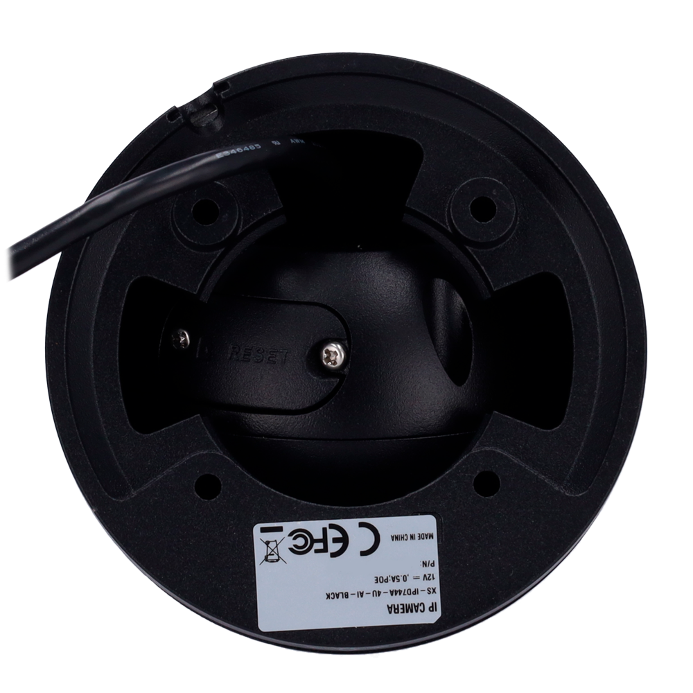 Cámara Turret IP X-Security Color Negro - 4 Megapixel (2688x1520) - Lente 2.8 mm / LEDs Alcance 30 m - WDR 120 dB | Micrófono integrado - PoE | H.265+ - Funciones inteligentes