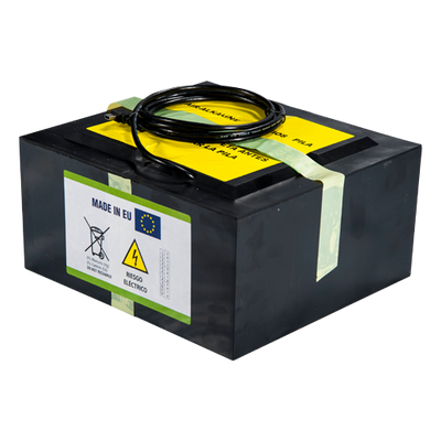 Batteria zinc-aire - Voltaggio 6.0 V - Capacità 6000 Wh - 125 x 240 x 221.6 mm / 11600 g - Per backup o uso diretto