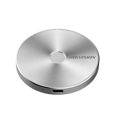 Hard disk portatile Hikvision SSD" - Capacità 512GB - Interfaccia USB 3.2 Gen2 Tipo C - Velocità di lettura e scrittura fino a 510 MB/s - Massima sicurezza con la crittografia delle impronte digitali - Custodia in alluminio